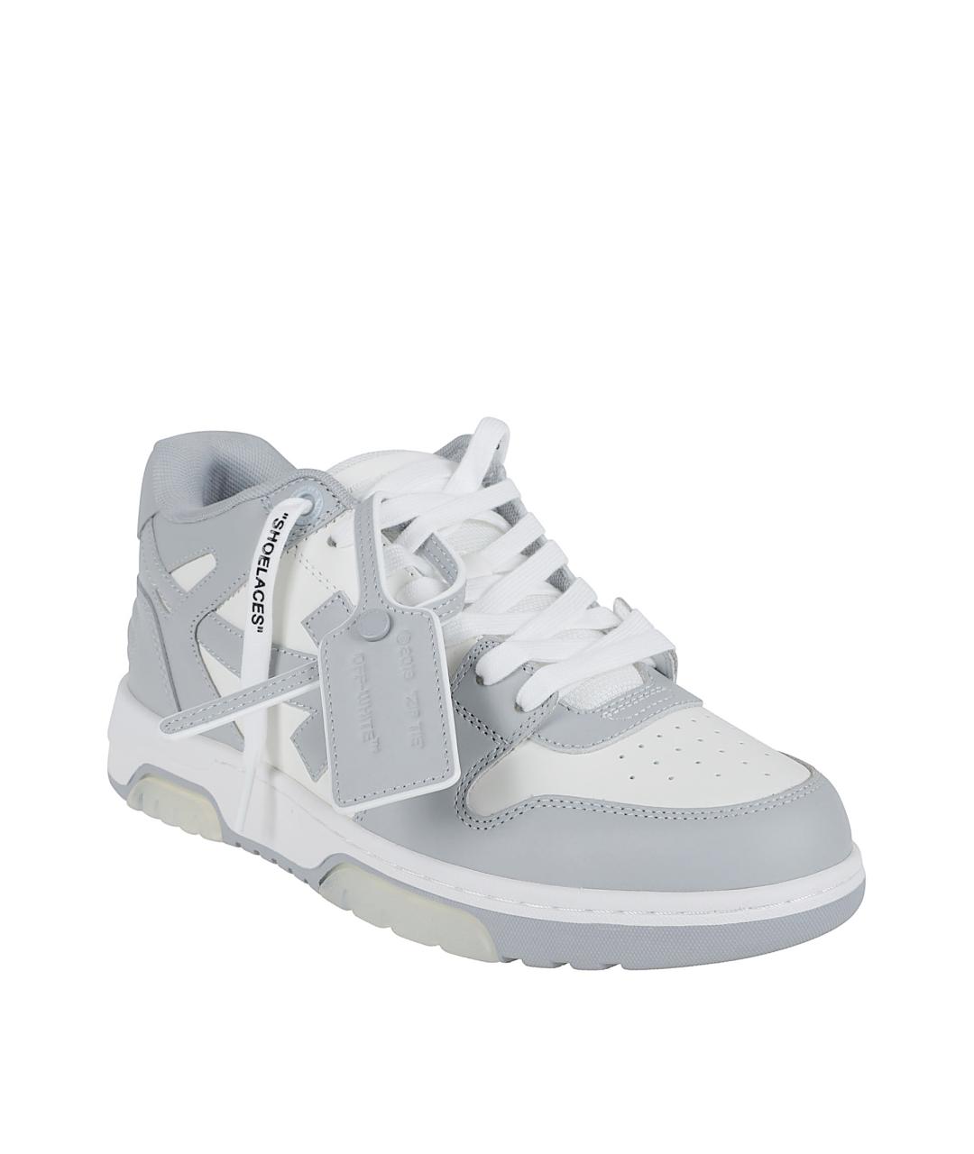 OFF-WHITE Серые низкие кроссовки / кеды, фото 2