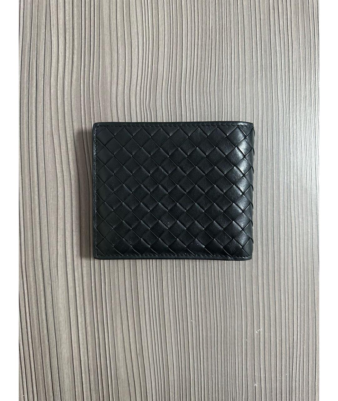 BOTTEGA VENETA Черный кожаный кошелек, фото 5