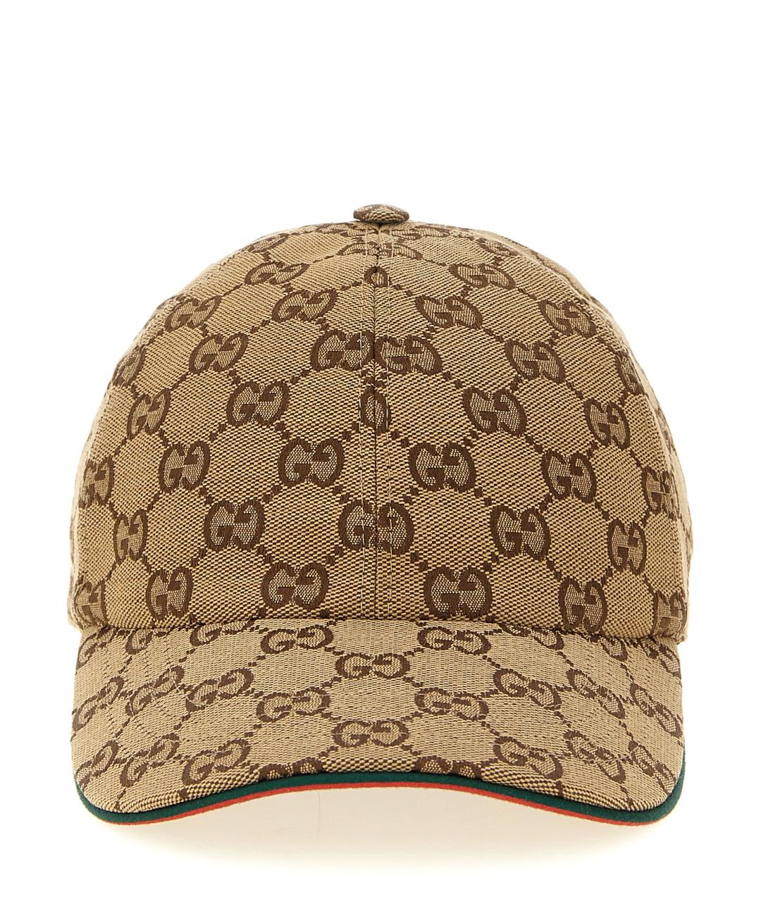 GUCCI Бежевая хлопковая кепка, фото 1