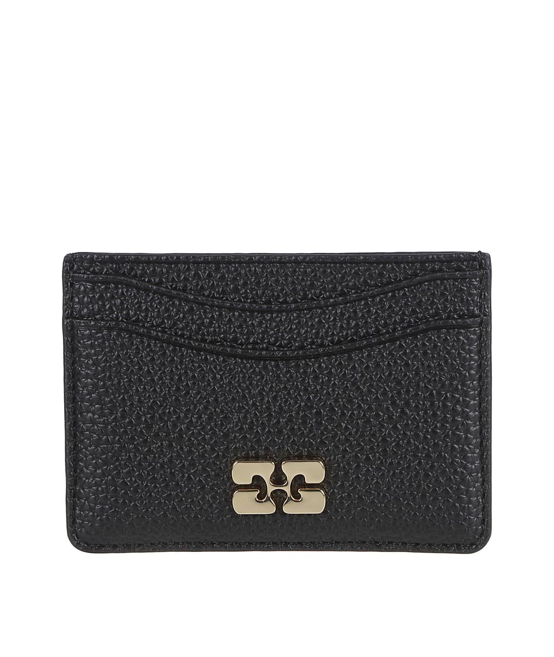 GANNI Черный полиуретановый кардхолдер, фото 1