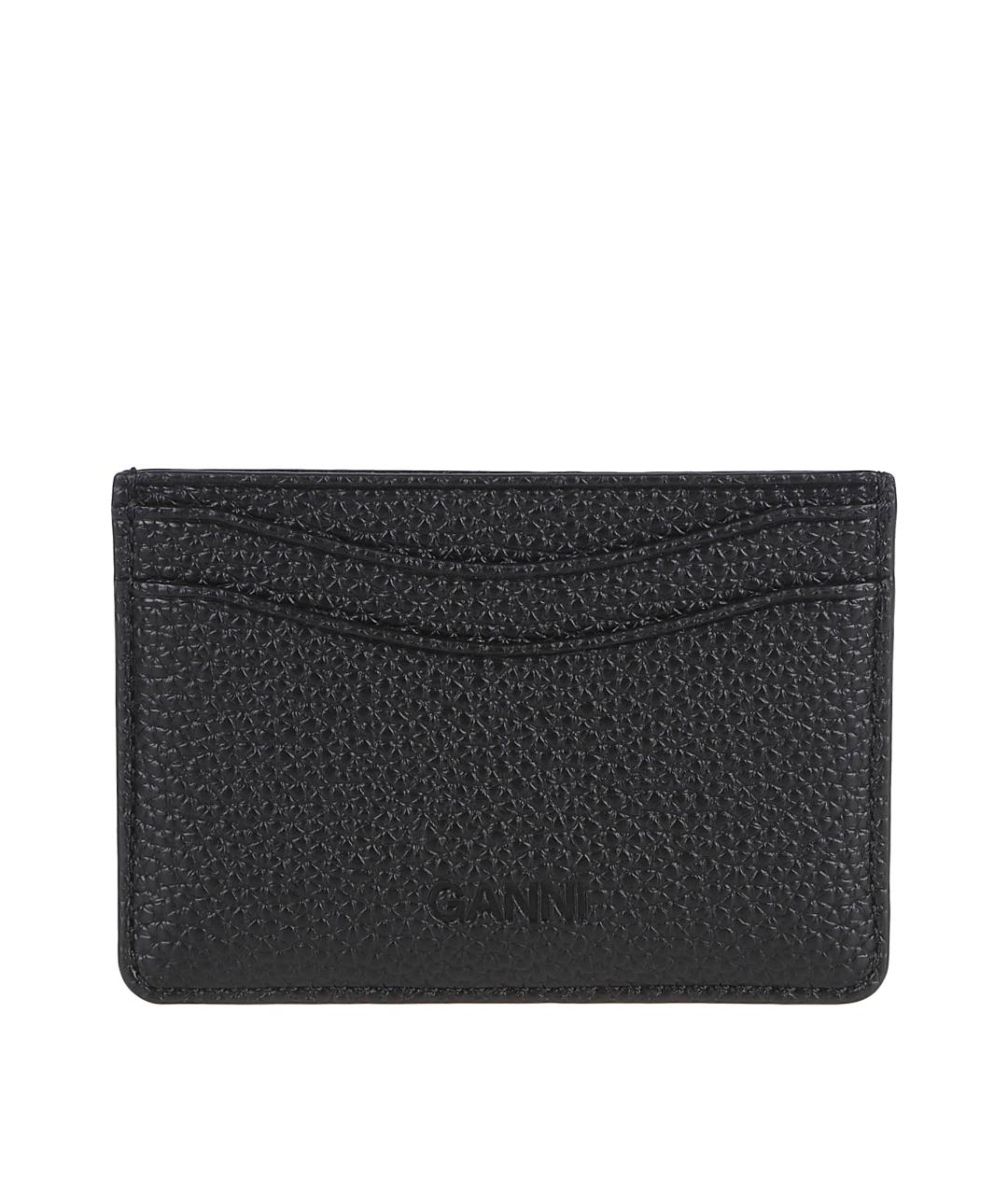 GANNI Черный полиуретановый кардхолдер, фото 2