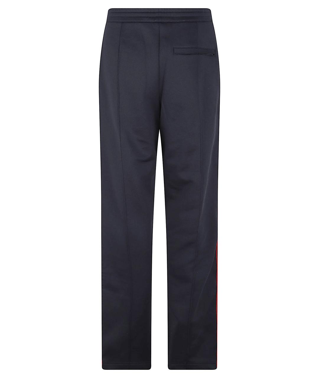 ALEXANDER MCQUEEN Темно-синие полиэстеровые повседневные брюки, фото 3