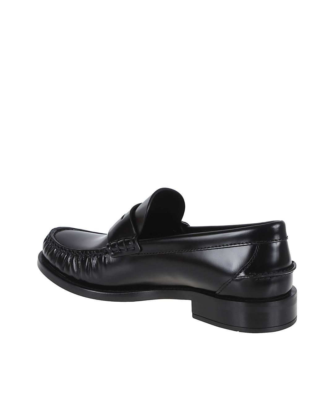 PRADA Черные кожаные лоферы, фото 3