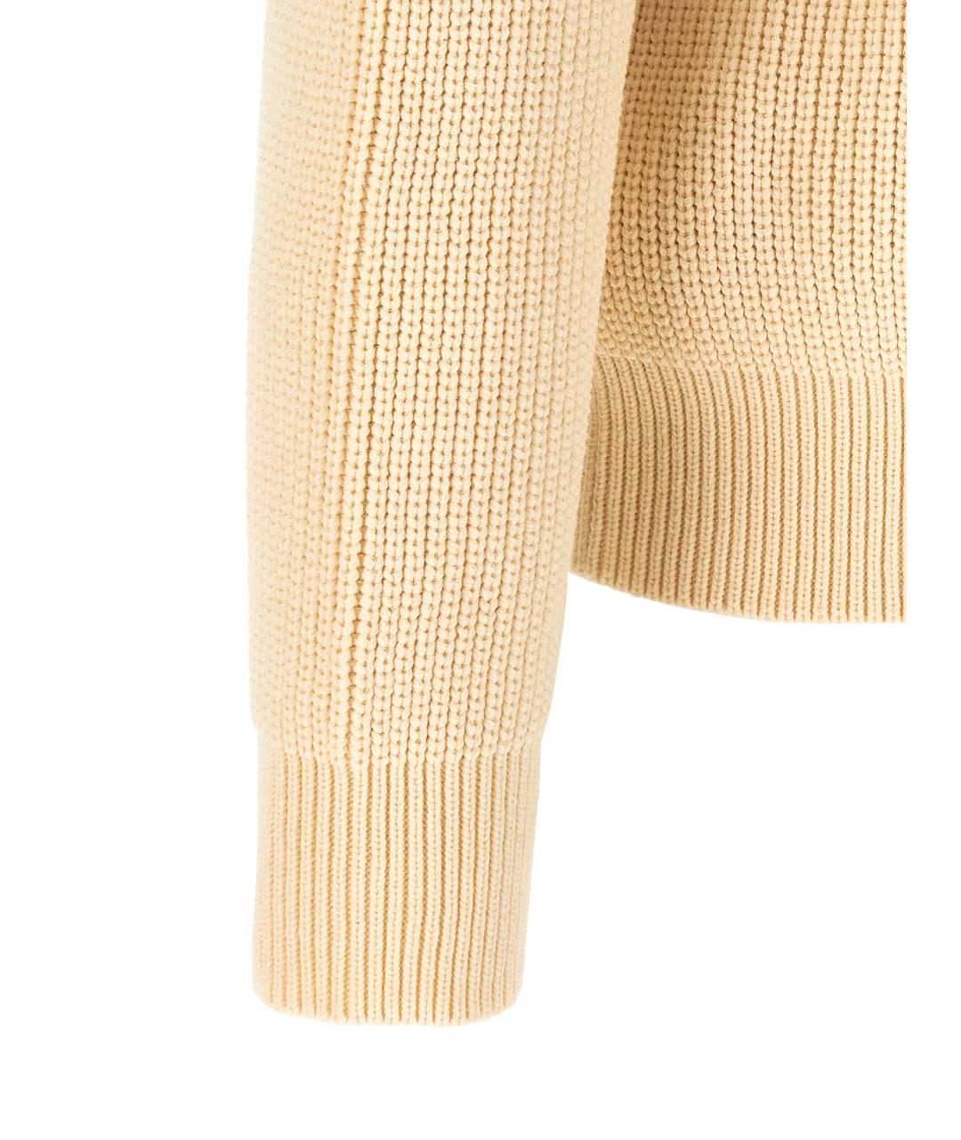 DSQUARED2 Бежевый хлопковый кардиган, фото 4