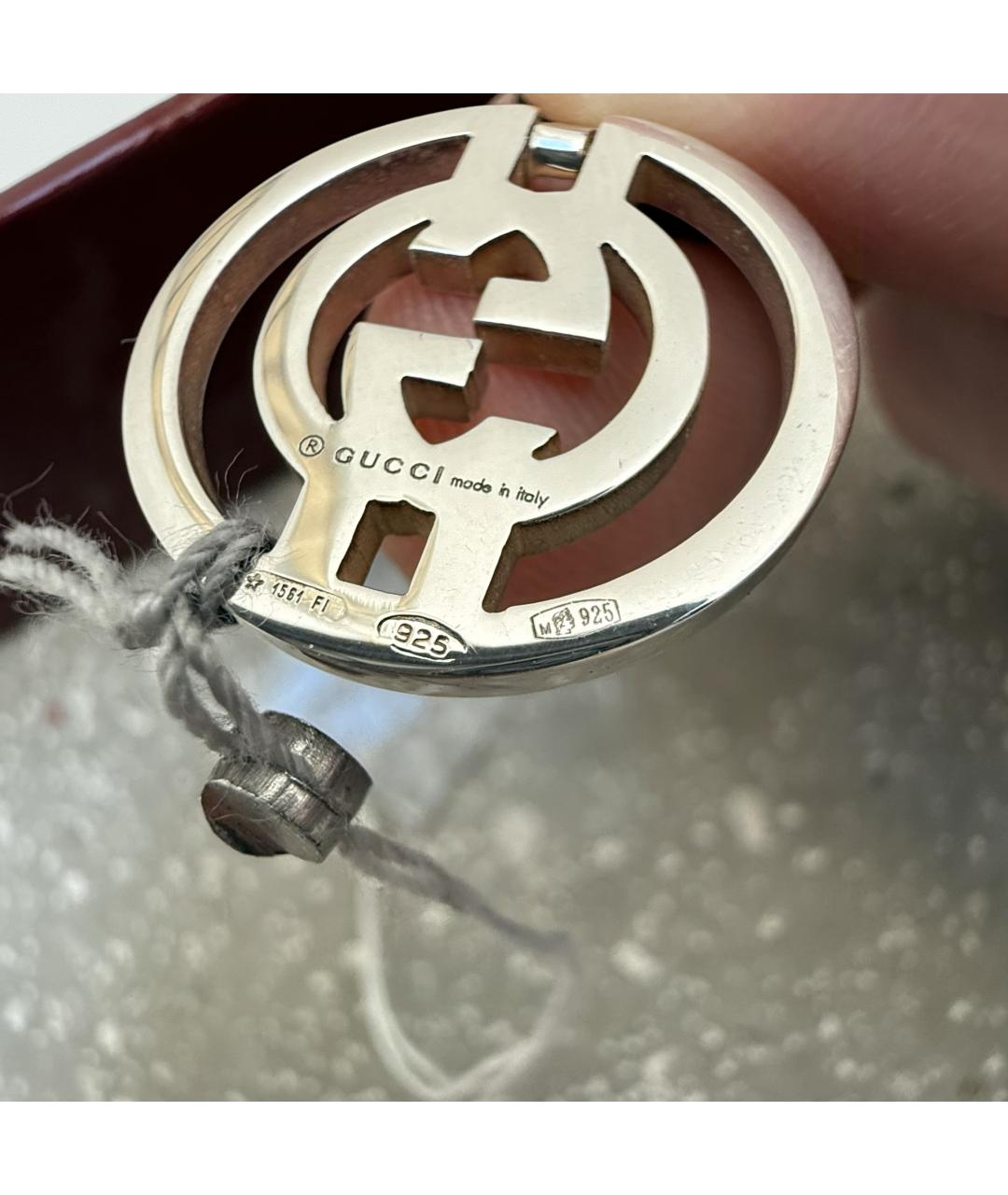 GUCCI Серебряная серебряная подвеска, фото 6
