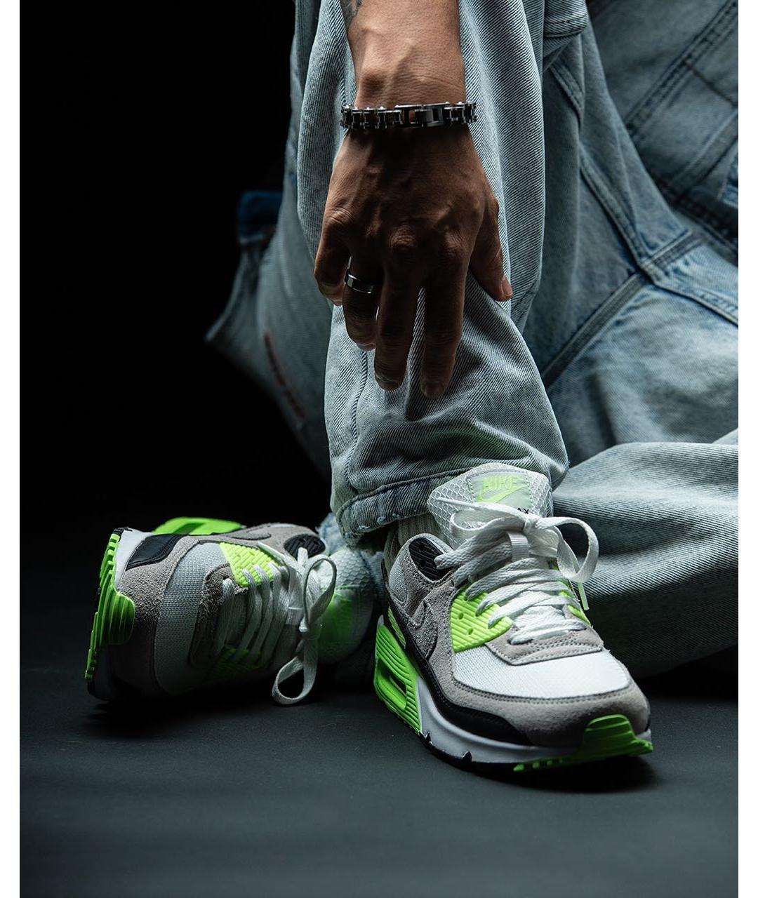 NIKE Белые текстильные низкие кроссовки / кеды, фото 7