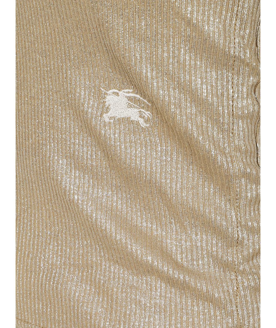 BURBERRY Коричневая вискозная майка, фото 2