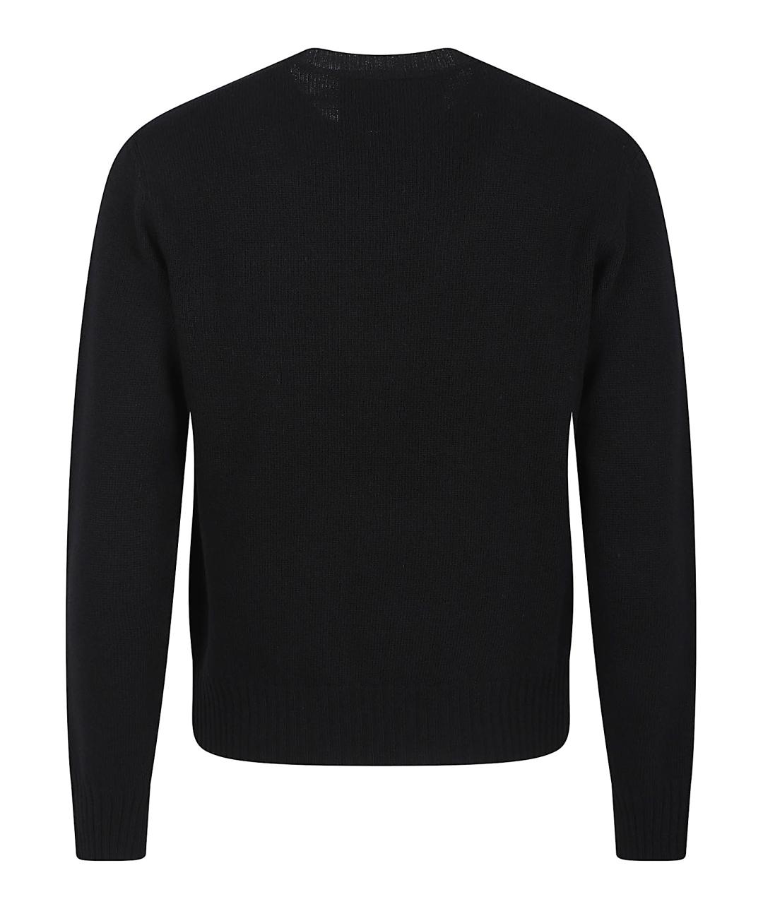 VALENTINO Черный шерстяной джемпер / свитер, фото 3