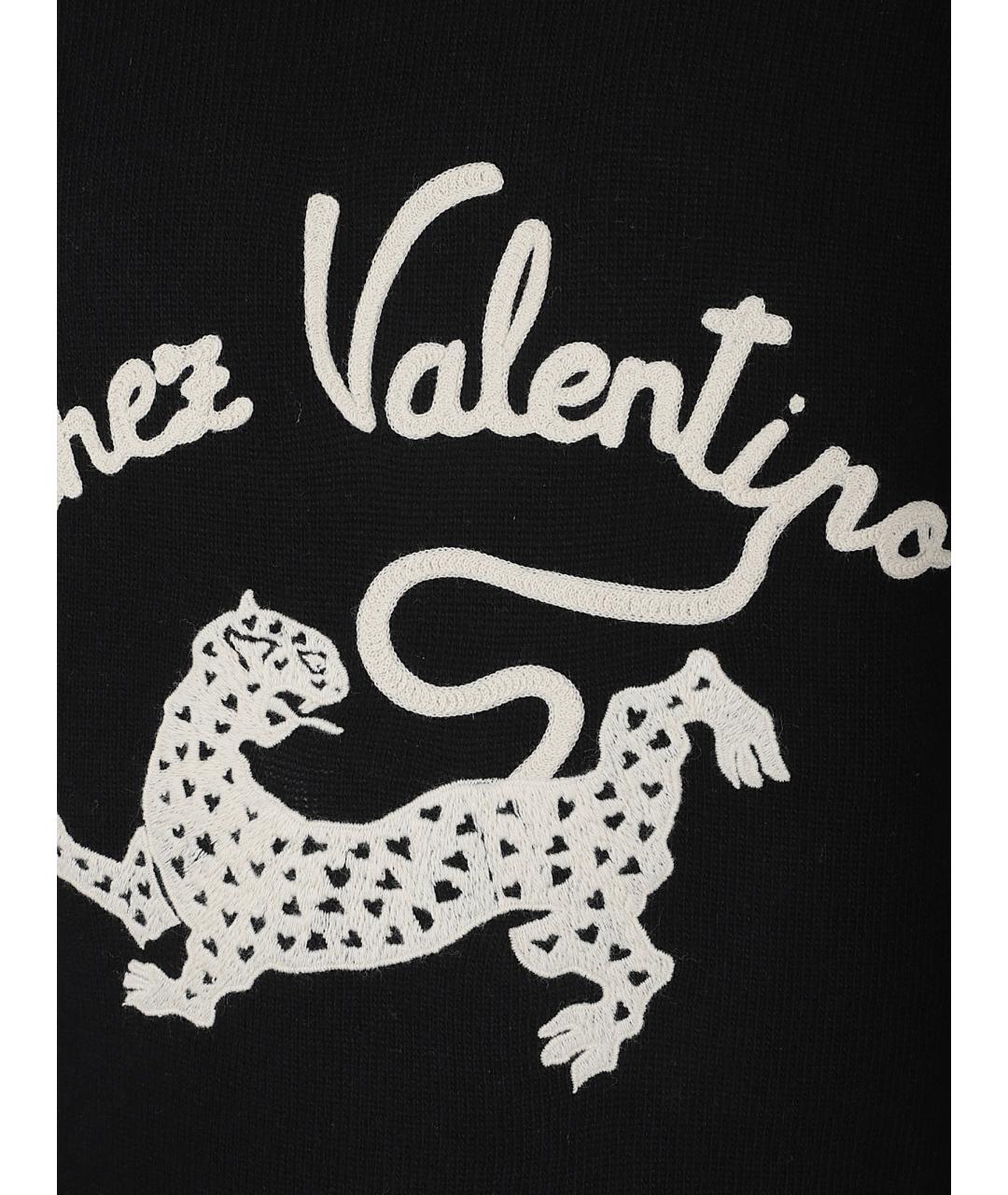 VALENTINO Черный шерстяной джемпер / свитер, фото 2