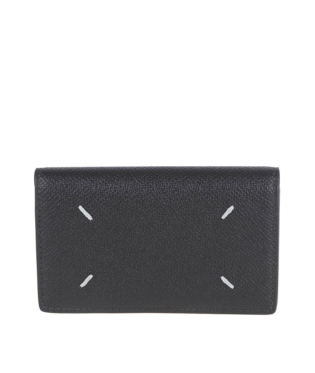 MAISON MARGIELA Черный кожаный кошелек, фото 1