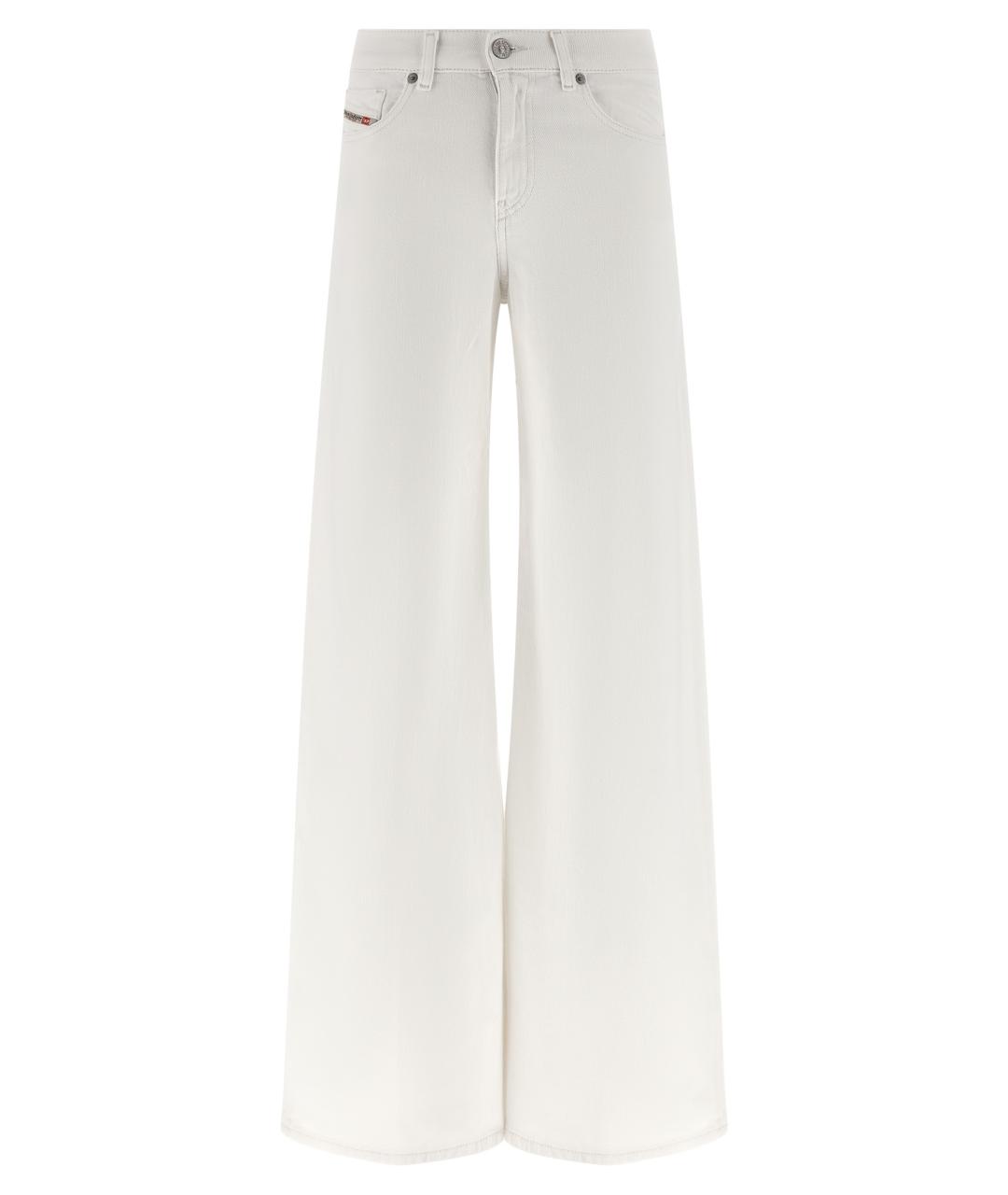 DIESEL Белые хлопковые джинсы клеш, фото 1