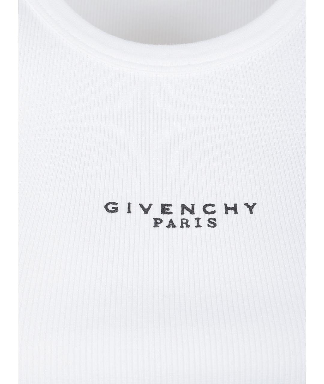 GIVENCHY Белая хлопковая майка, фото 2