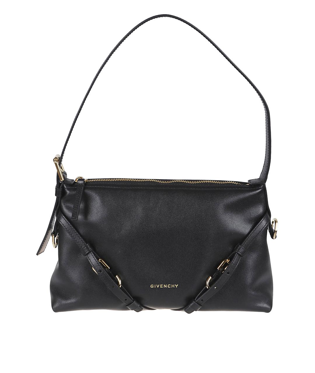GIVENCHY Черная кожаная сумка через плечо, фото 1