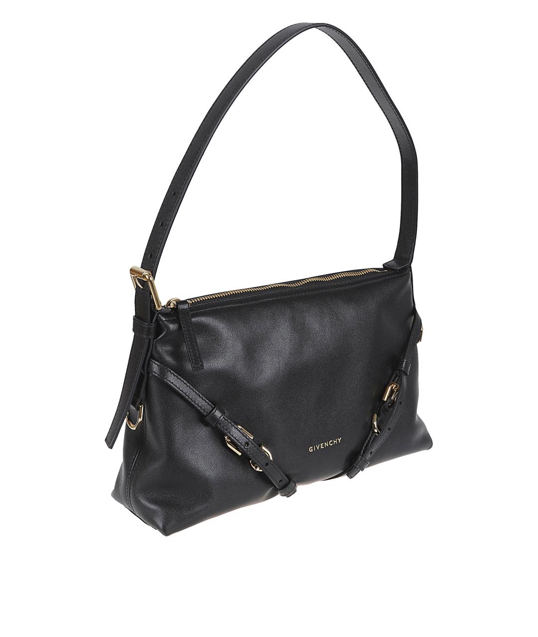 GIVENCHY Черная кожаная сумка через плечо, фото 3
