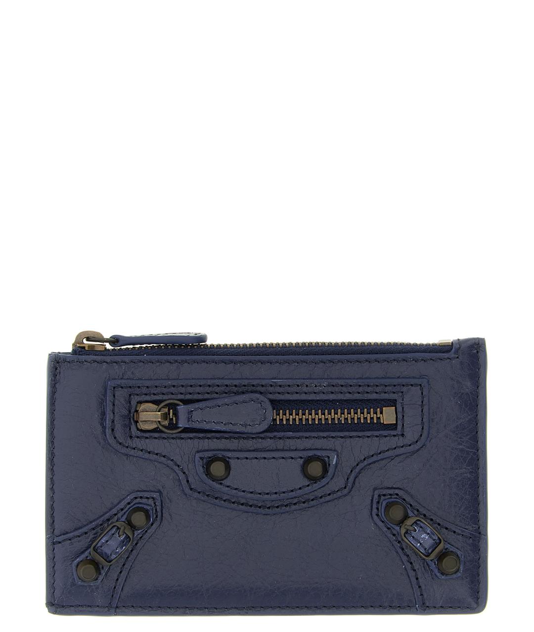 BALENCIAGA Синий кожаный кардхолдер, фото 1