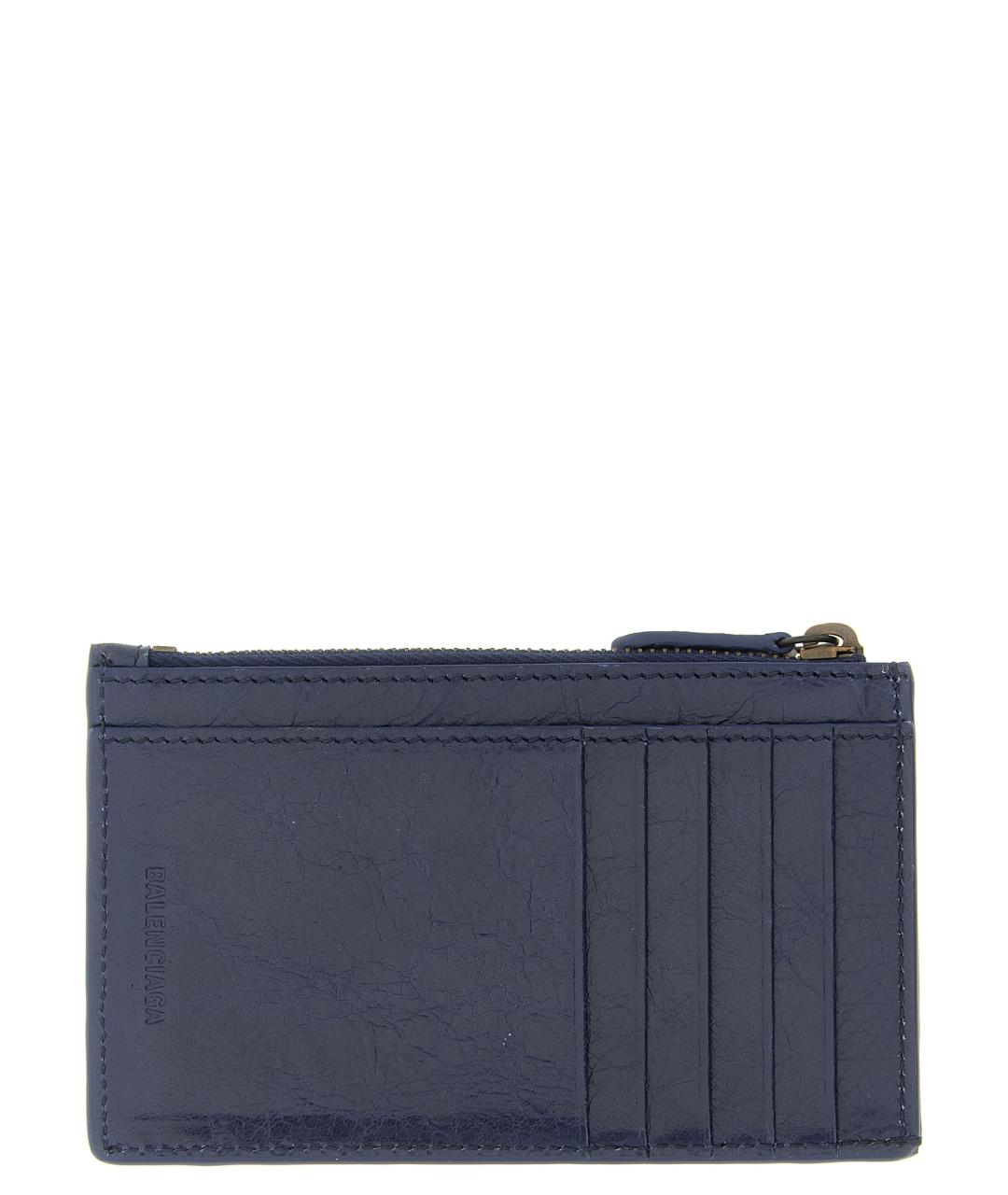BALENCIAGA Синий кожаный кардхолдер, фото 2