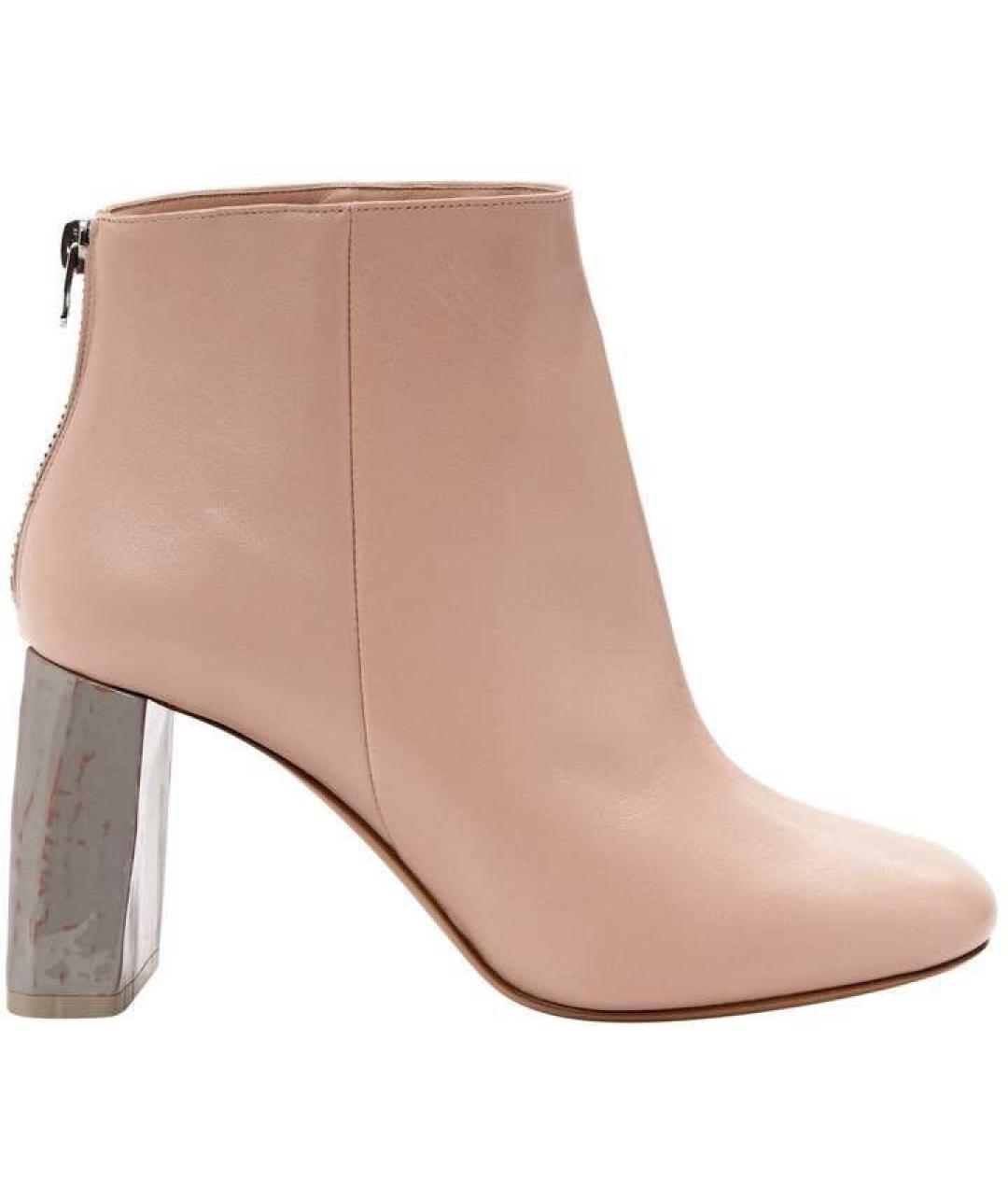 ACNE STUDIOS Розовые кожаные ботильоны, фото 9