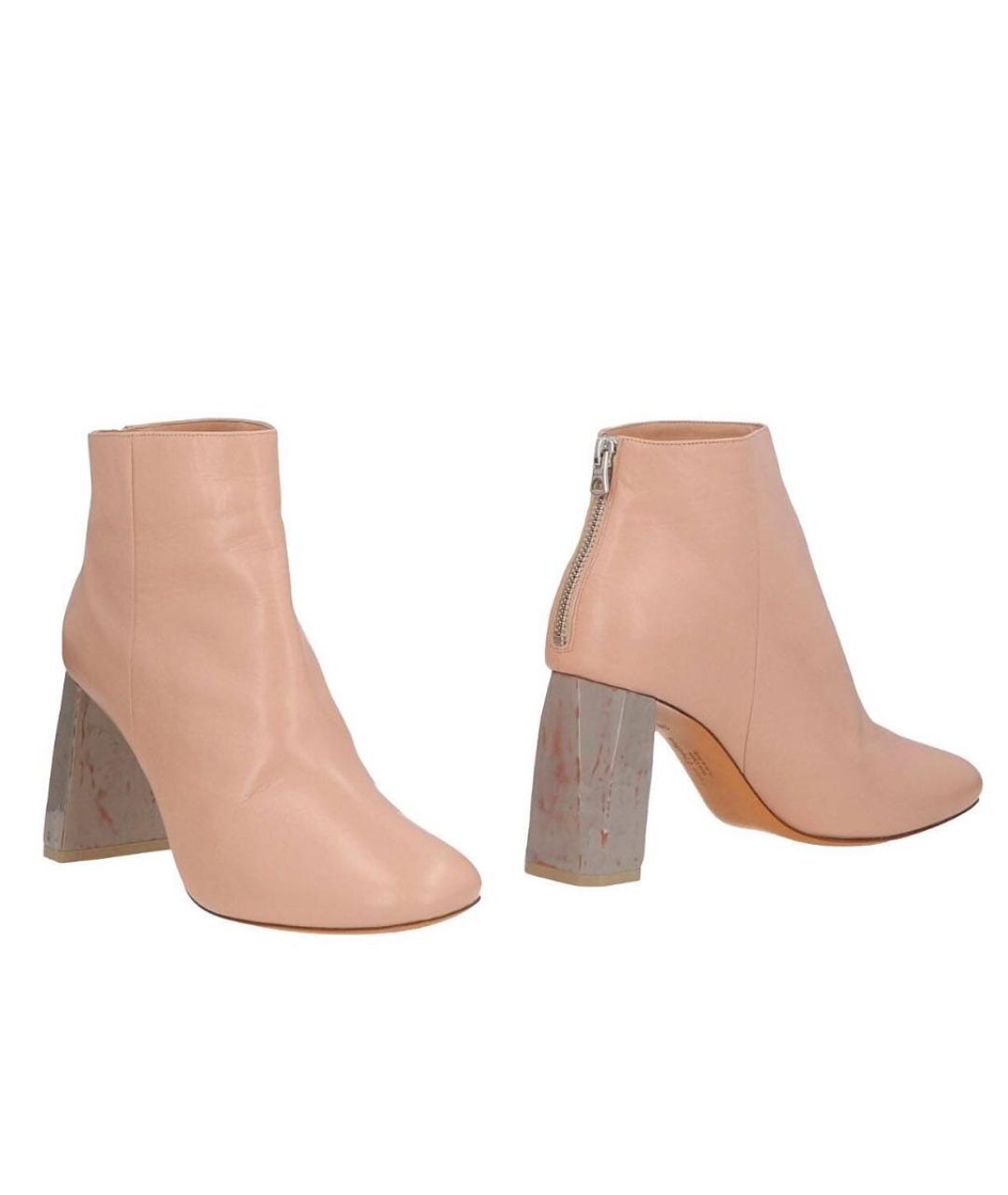 ACNE STUDIOS Розовые кожаные ботильоны, фото 4