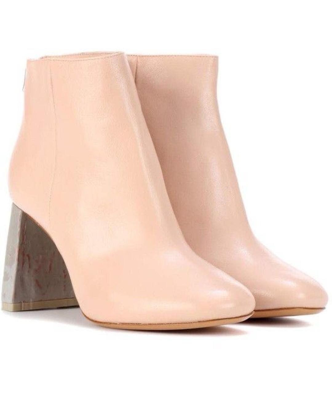 ACNE STUDIOS Розовые кожаные ботильоны, фото 2