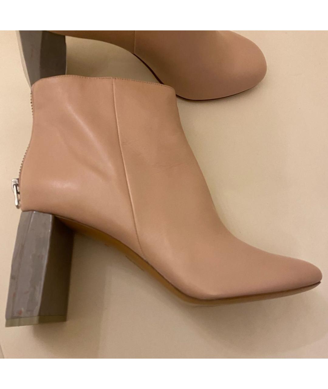 ACNE STUDIOS Розовые кожаные ботильоны, фото 6