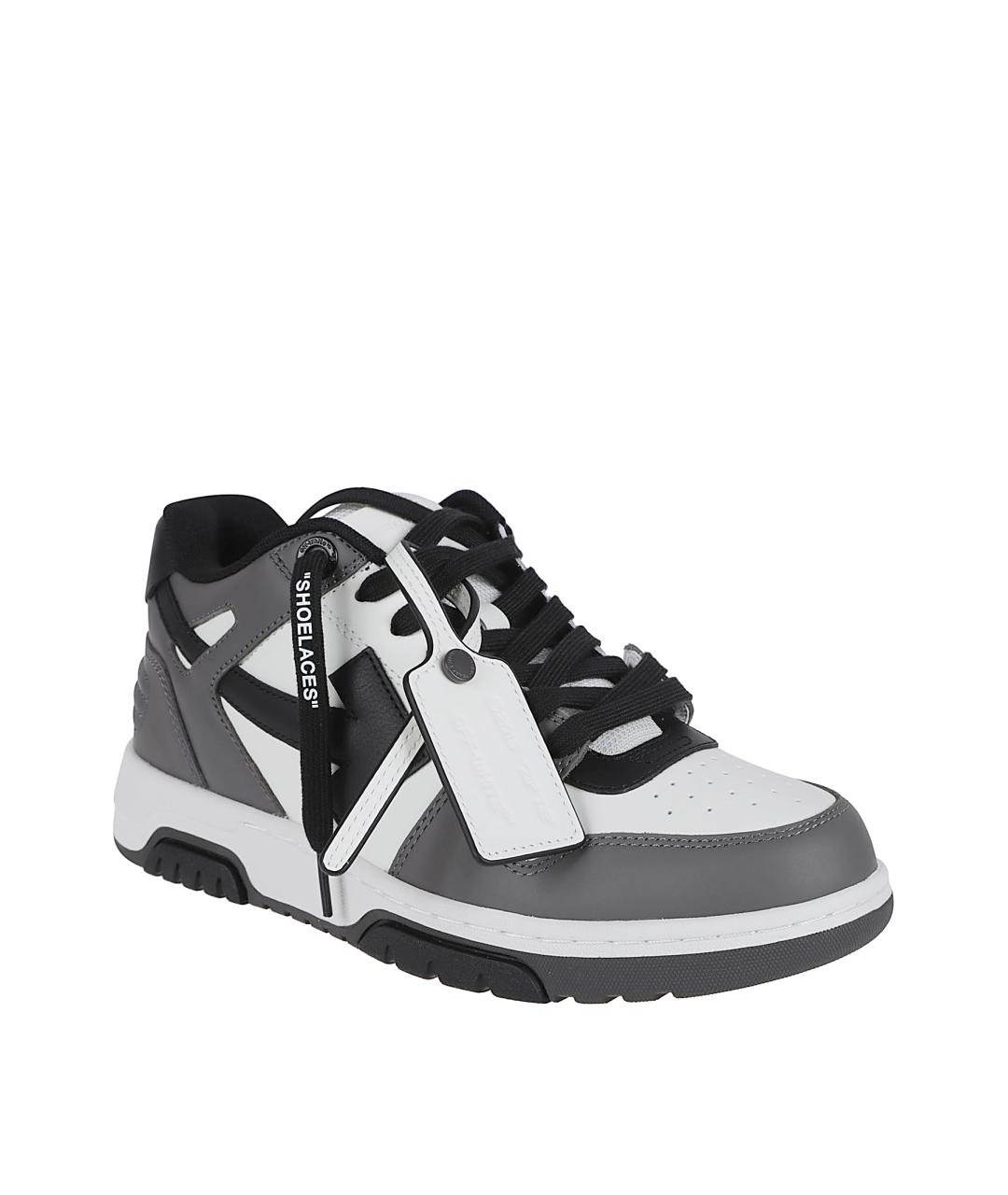 OFF-WHITE Серые низкие кроссовки / кеды, фото 2