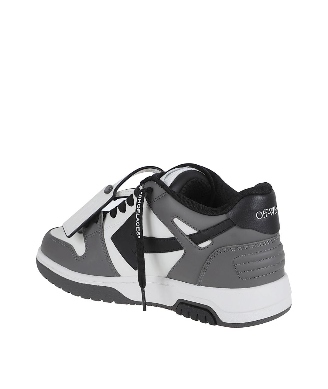 OFF-WHITE Серые низкие кроссовки / кеды, фото 3