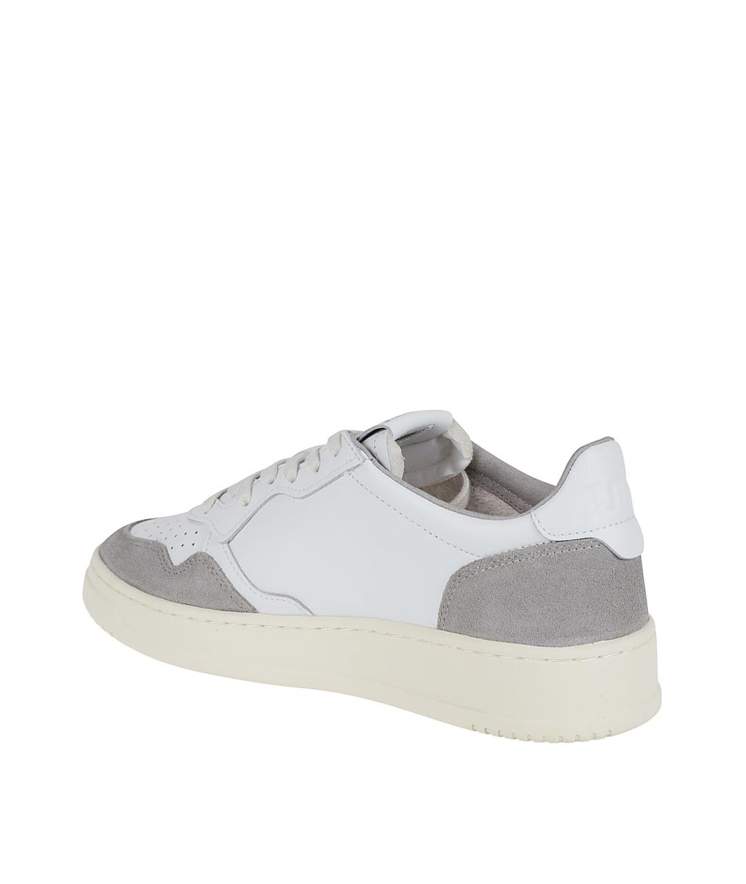 AUTRY Белые кожаные низкие кроссовки / кеды, фото 3