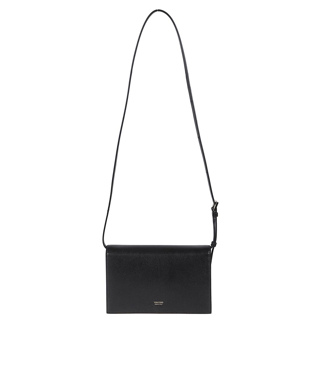 TOM FORD Черная кожаная сумка через плечо, фото 2