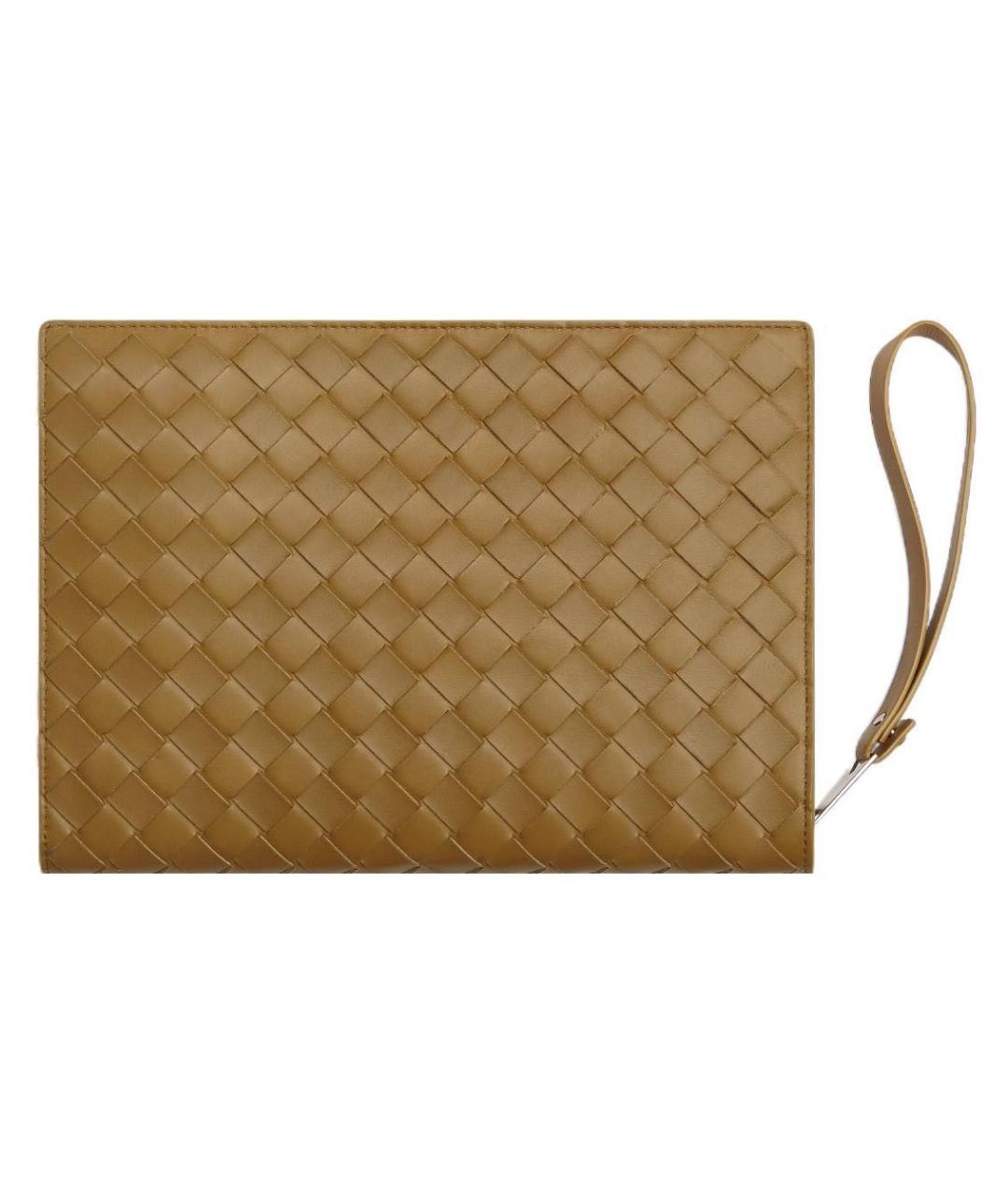 BOTTEGA VENETA Бежевая кожаная папка для документов, фото 2