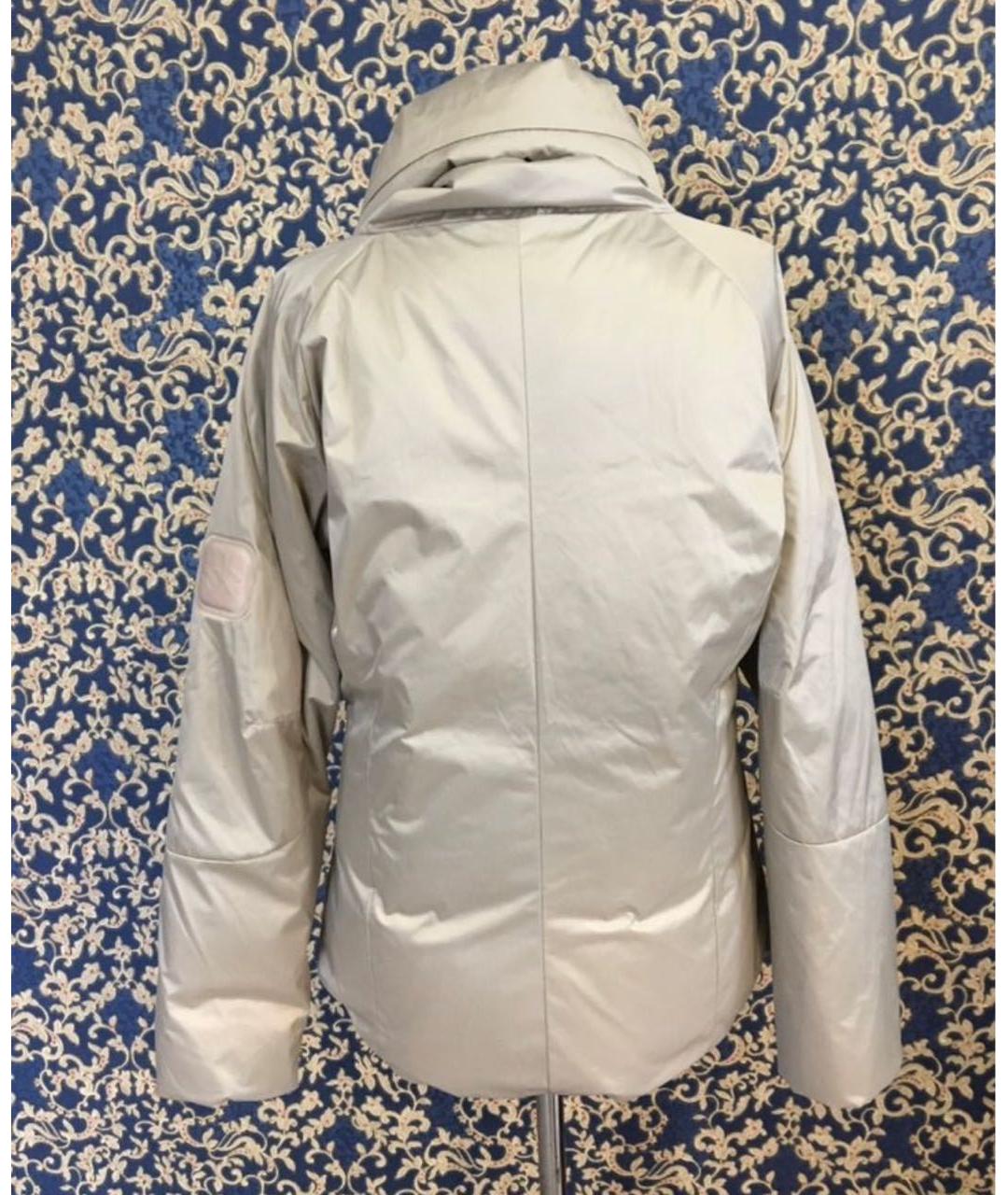 CALVIN KLEIN Бежевый полиэстеровый пуховик, фото 2