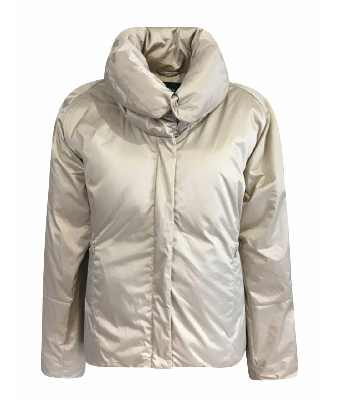 CALVIN KLEIN Бежевый полиэстеровый пуховик, фото 1