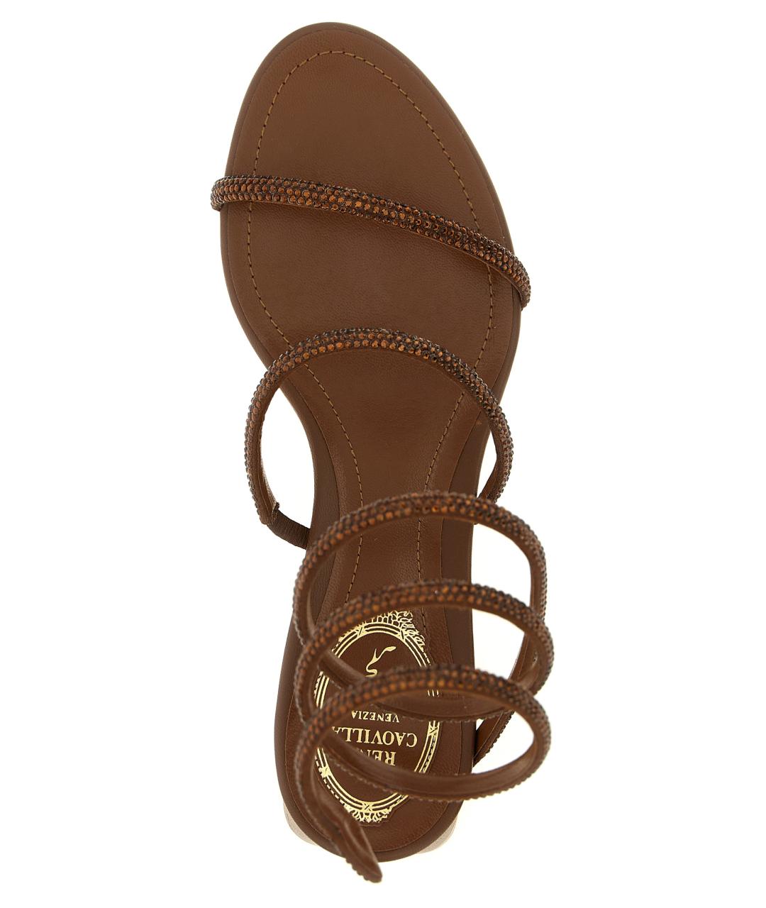 RENE CAOVILLA Коричневые босоножки, фото 4