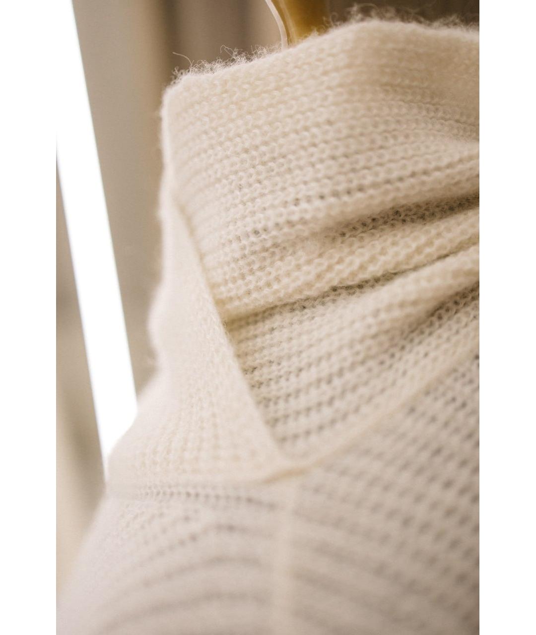 ERMANNO SCERVINO Белый шерстяной джемпер / свитер, фото 4