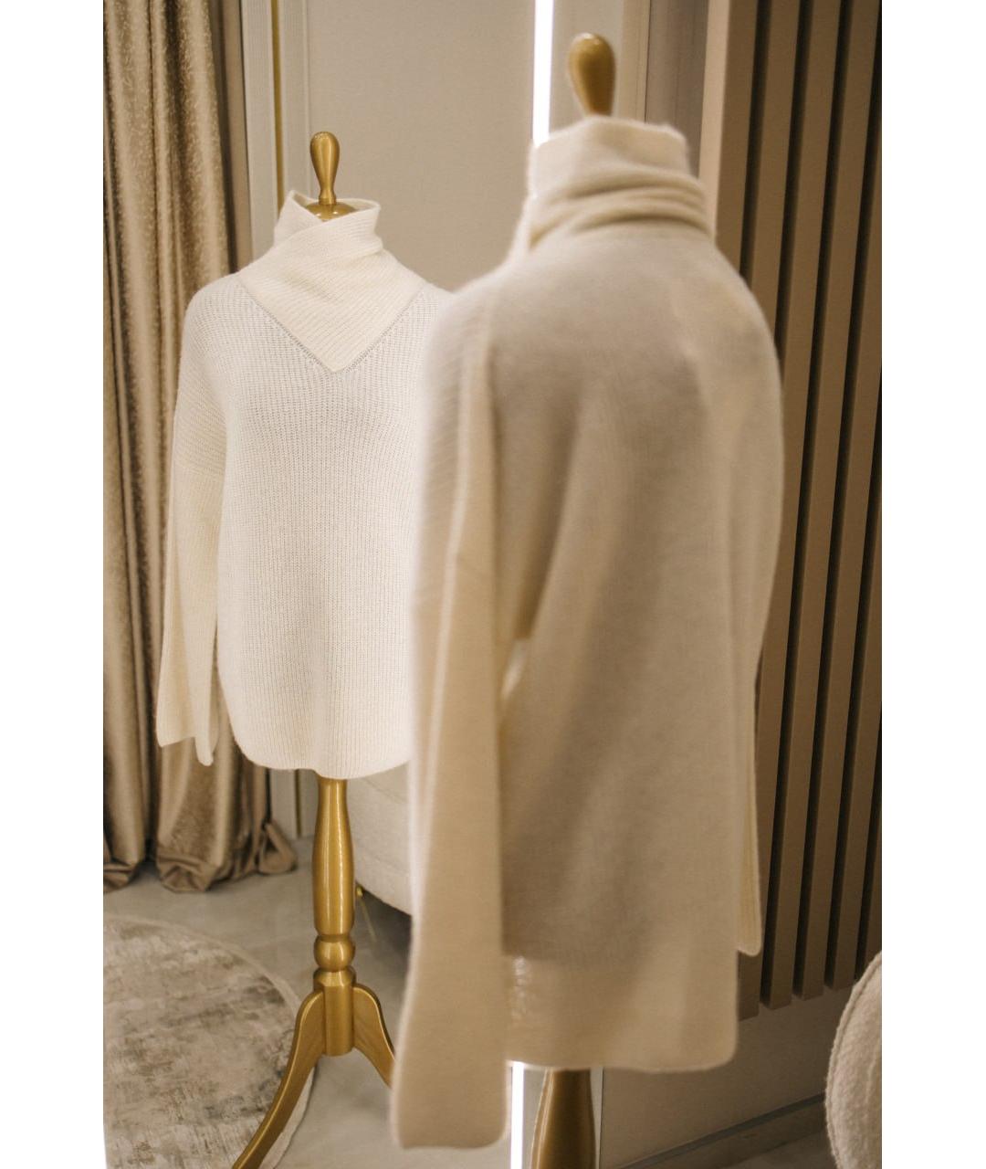ERMANNO SCERVINO Белый шерстяной джемпер / свитер, фото 5