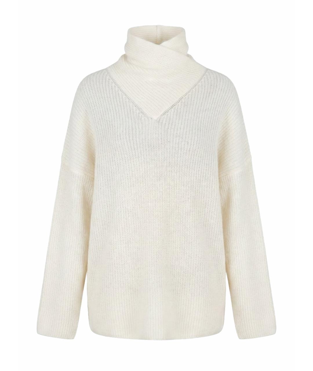ERMANNO SCERVINO Белый шерстяной джемпер / свитер, фото 1