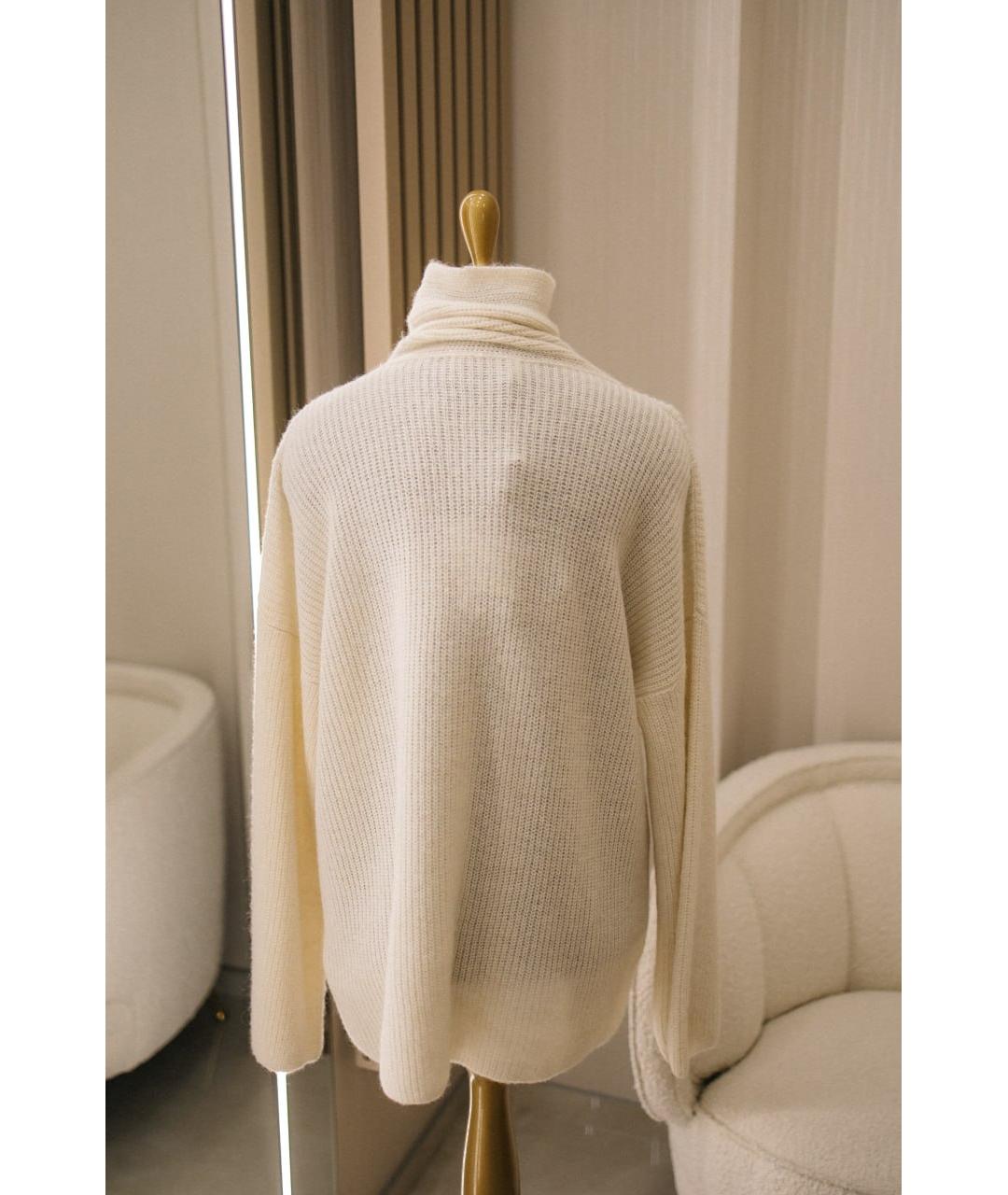 ERMANNO SCERVINO Белый шерстяной джемпер / свитер, фото 2