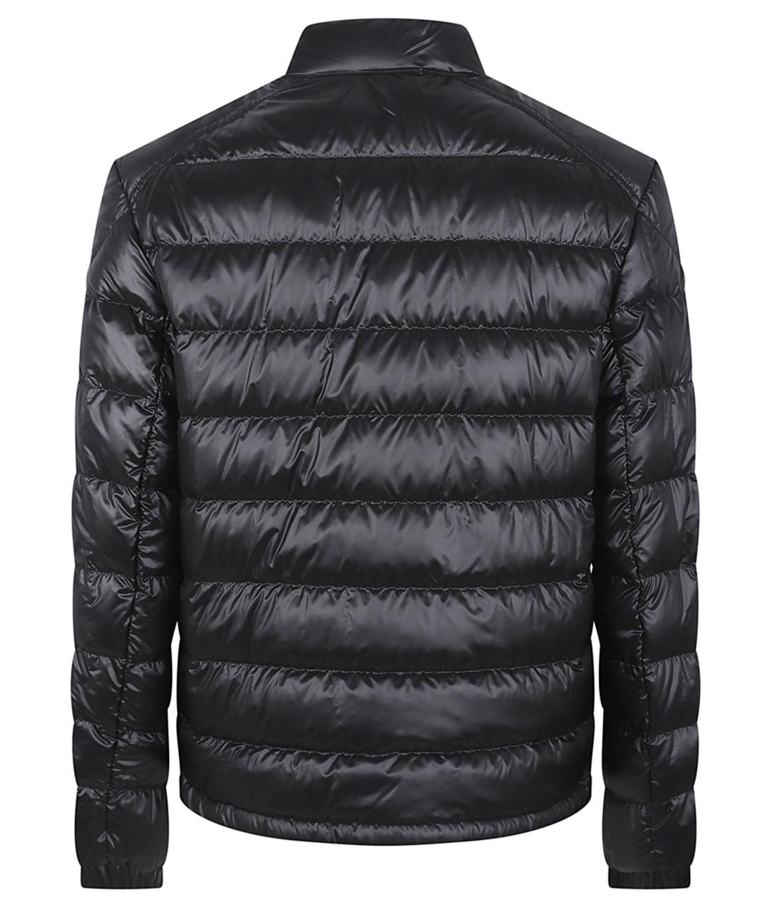 MONCLER Черный полиамидовый пуховик, фото 3