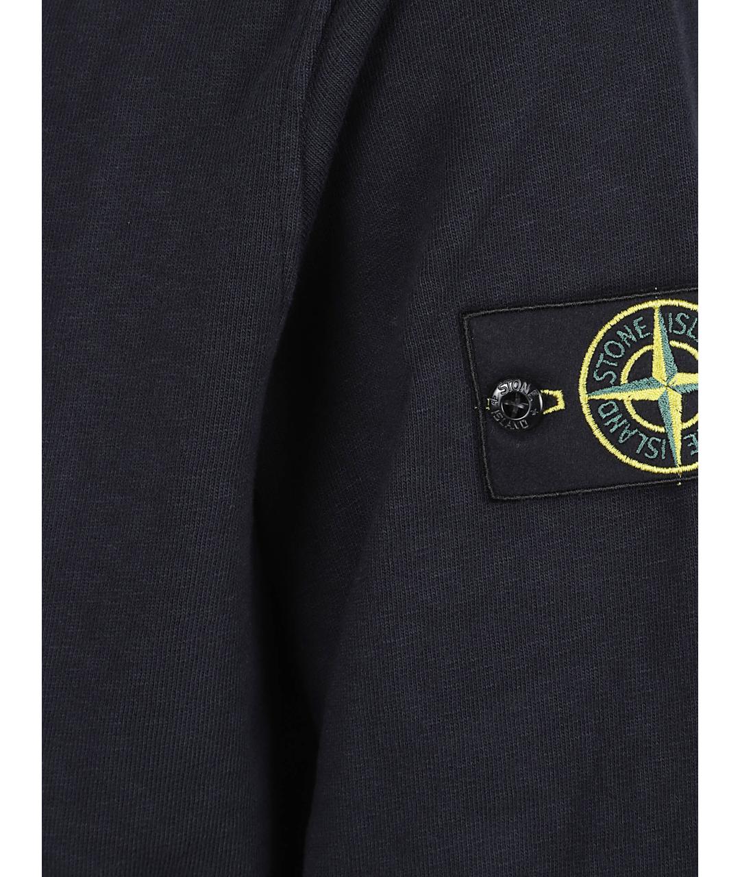 STONE ISLAND Синий хлопковый джемпер / свитер, фото 2