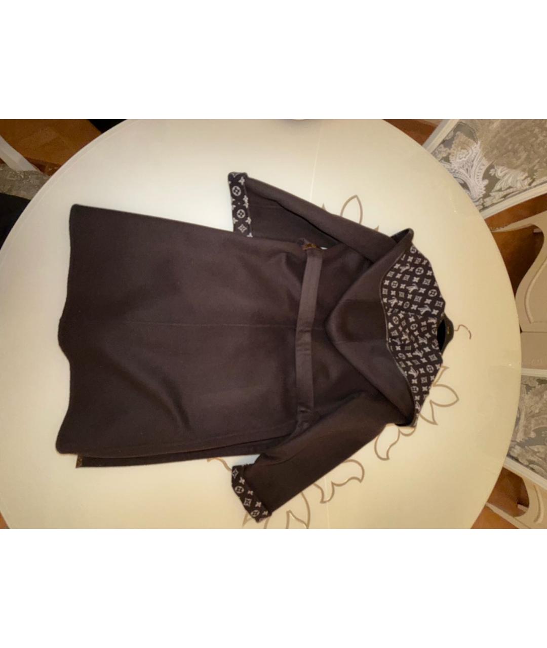 LOUIS VUITTON Коричневое шерстяное пальто, фото 2