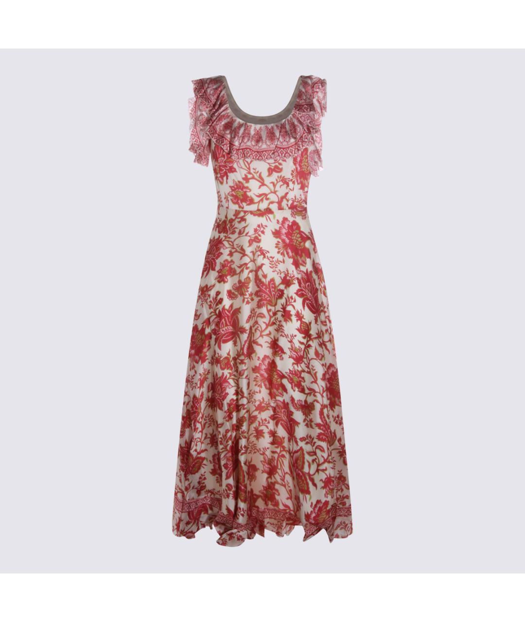 ETRO Мульти шелковое повседневное платье, фото 5