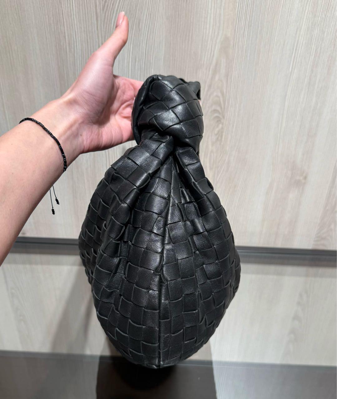 BOTTEGA VENETA Черная кожаная сумка через плечо, фото 3