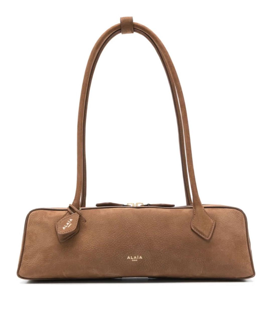 ALAIA Коричневая замшевая сумка через плечо, фото 1