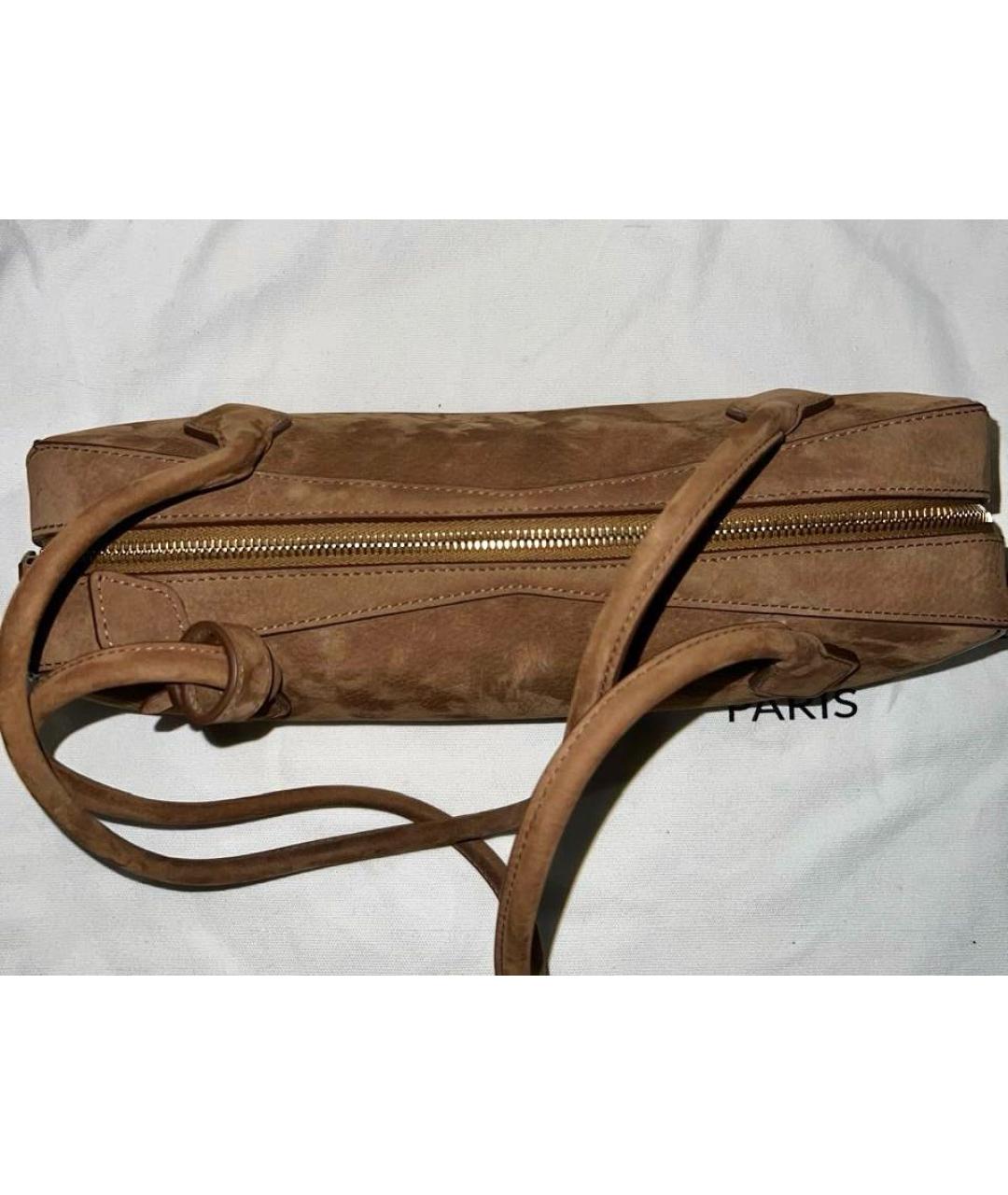 ALAIA Коричневая замшевая сумка через плечо, фото 3