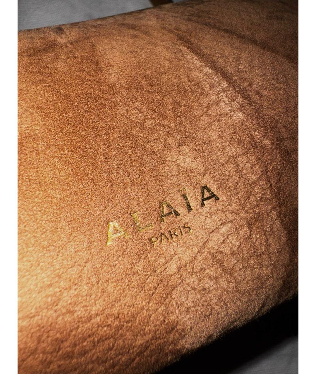 ALAIA Коричневая замшевая сумка через плечо, фото 6