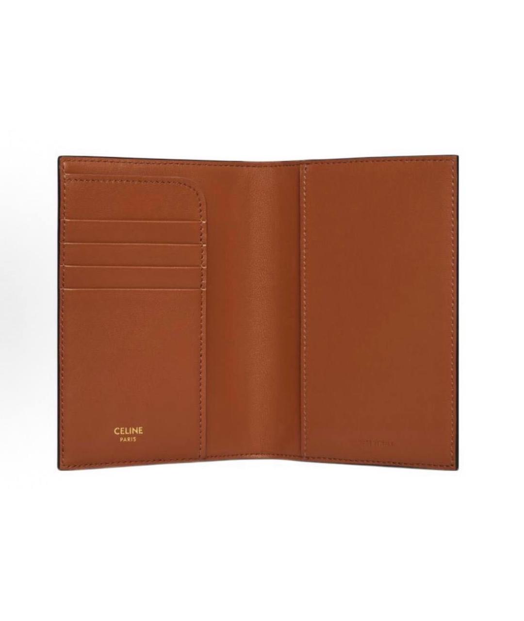 CELINE Коричневый кошелек, фото 4