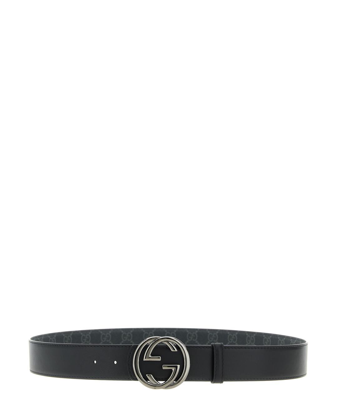 GUCCI Черный ремень, фото 2