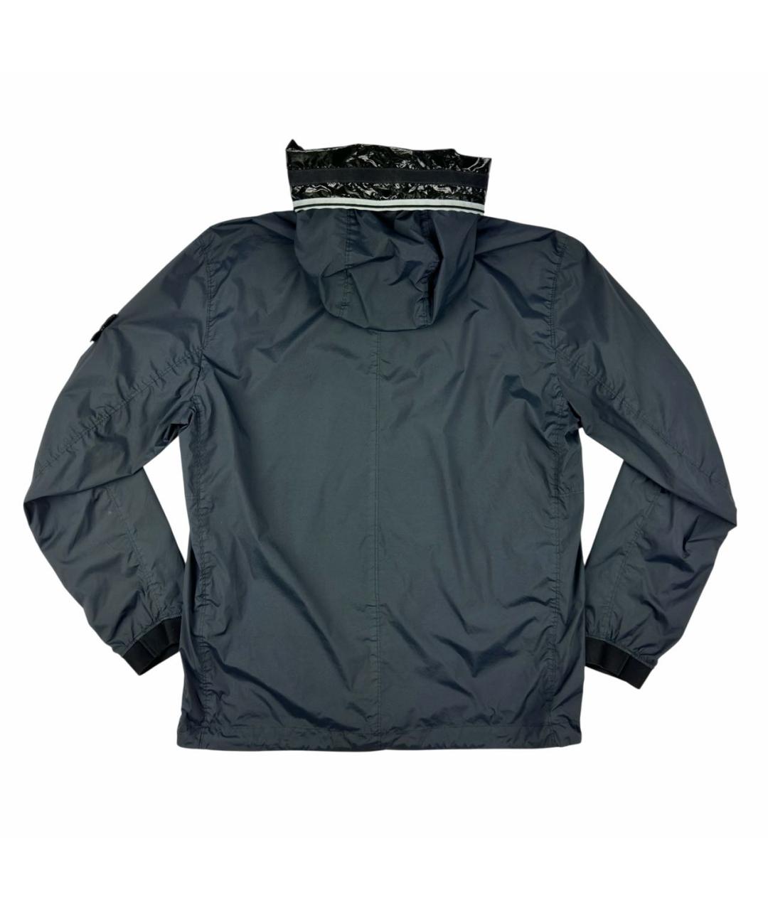 STONE ISLAND Темно-синяя полиамидовая куртка, фото 2