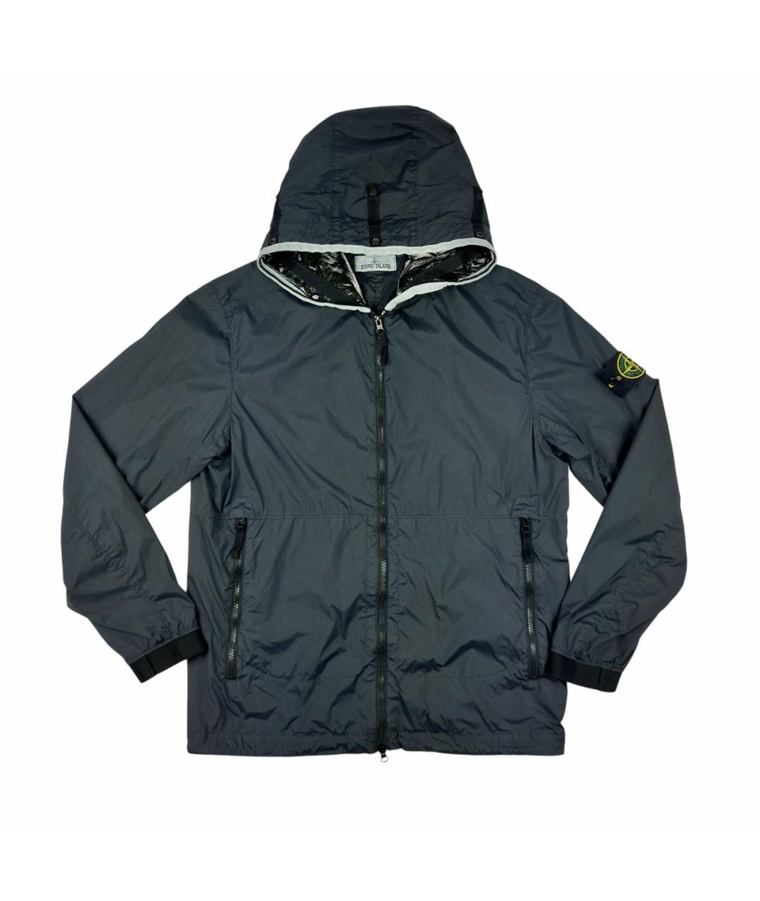 STONE ISLAND Темно-синяя полиамидовая куртка, фото 9