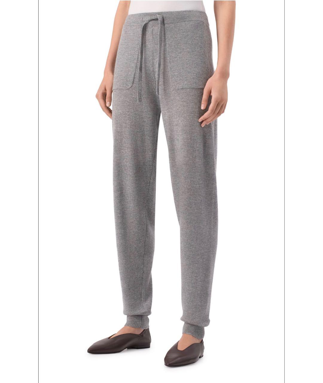 ALLUDE Серые шерстяные брюки узкие, фото 8