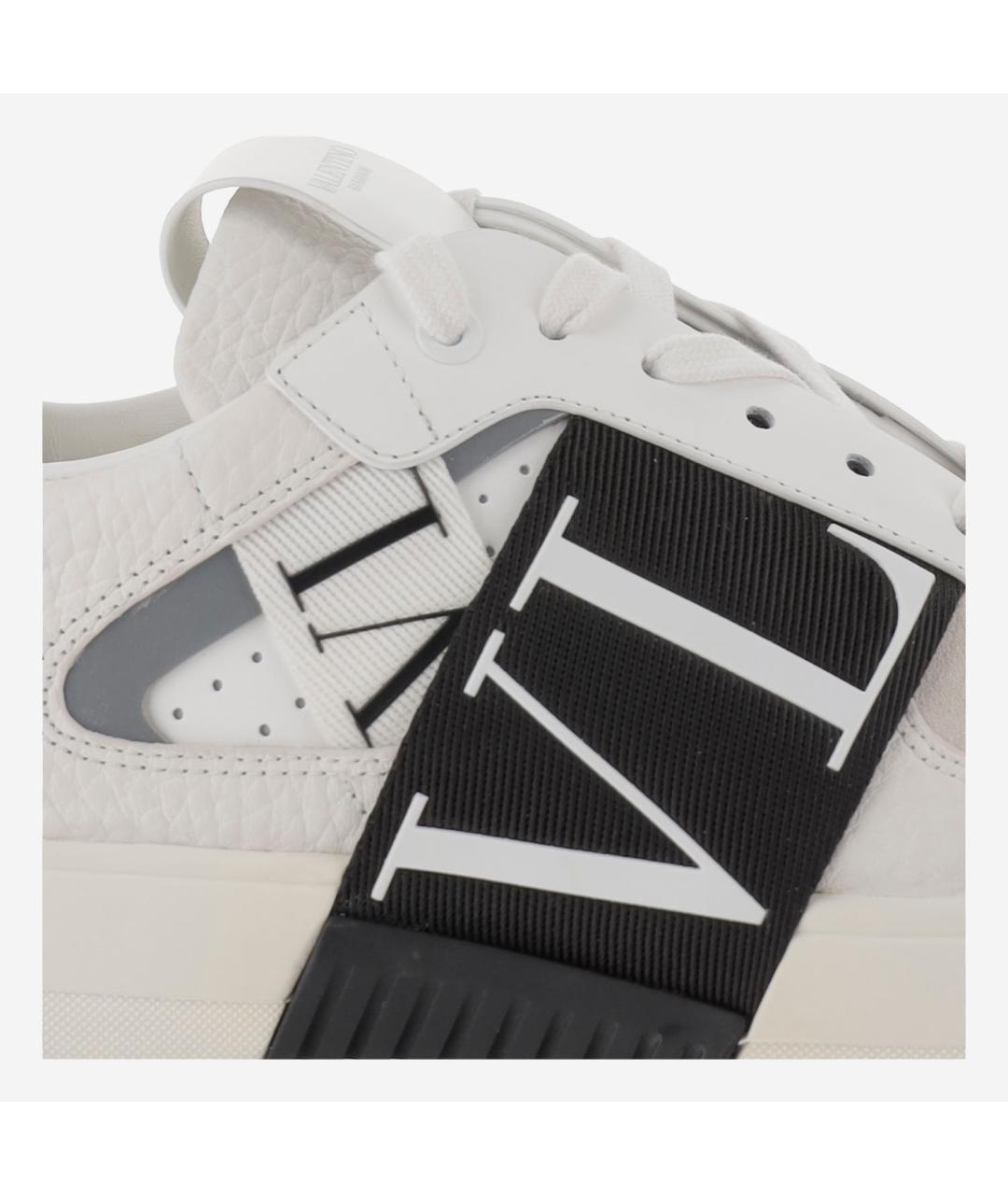 VALENTINO Белые кожаные низкие кроссовки / кеды, фото 5